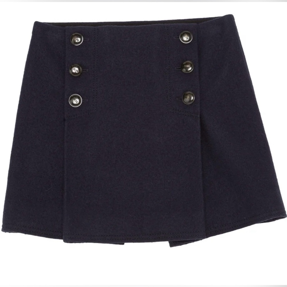 SONIA RYKIEL Wool mini skirt. Sz 34FR.